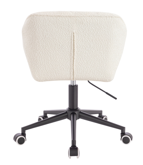HR111K Krémszínű modern boucle szék fekete lábbal