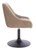 HR920N Latte Modern Velúr Szék Fekete lábbal