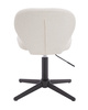 HR193CROSS Krémszínű modern boucle  szék fekete lábbal