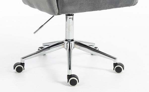 HR250K Grafit modern velúr szék krómozott lábbal