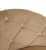HR948N Latte Modern Velúr Szék Arany lábbal