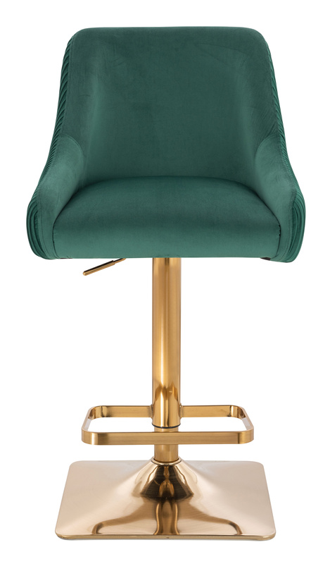 HR920KW Sötétzöld Modern Velúr Szék Arany lábbal