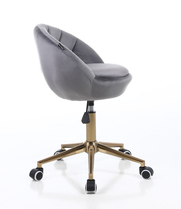 HR948K Grafit Modern Velúr Szék Arany lábbal