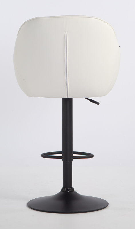 HR2055W Fehér Modern Műbőr Szék Fekete lábbal