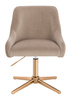 HR920CROSS Latte Modern Velúr Szék Arany lábbal
