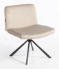 HR150 CSILLAGLÁB Latte Modern Velúr Szék Fekete lábbal
