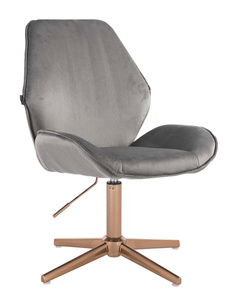 HR350CROSS Acél modern velúr szék arany lábbal