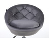 HR948N Grafit Modern Velúr Szék Arany lábbal
