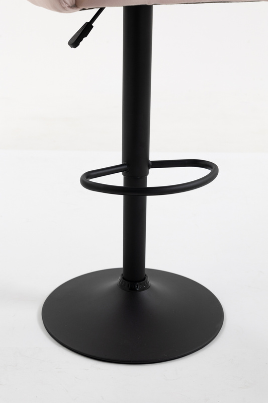 HR250W Púder Rózsaszín modern velúr szék fekete lábbal