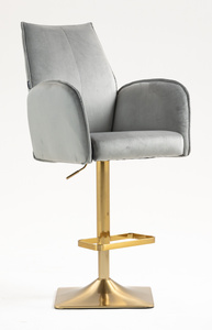 HR280KW Acél Modern Velúr Szék Arany lábbal