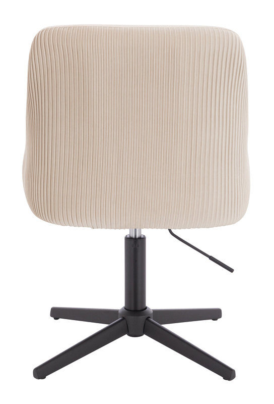 HR920CROSS Krémszínű Modern Velúr Szék Fekete lábbal