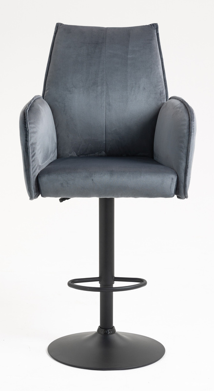 HR280W Grafit Modern Velúr Szék Fekete lábbal