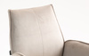 HR280W Latte Modern Velúr Szék Krómozott lábbal