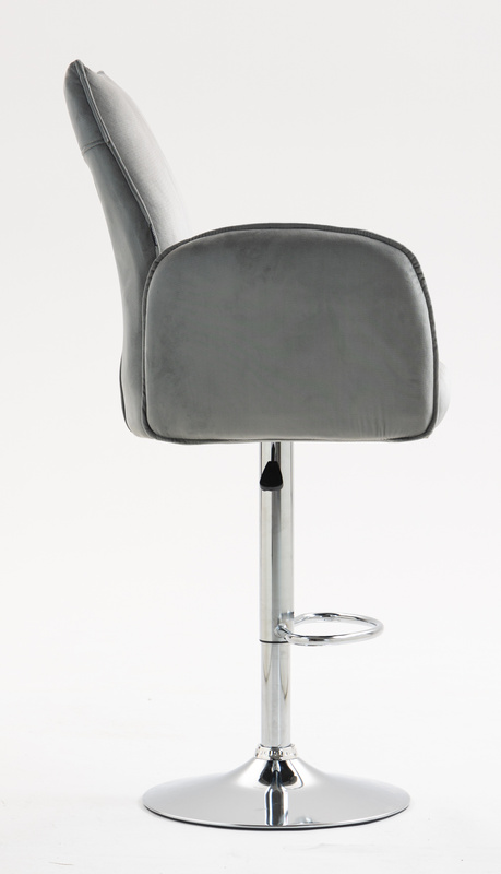 HR280W Acél Modern Velúr Szék Krómozott lábbal