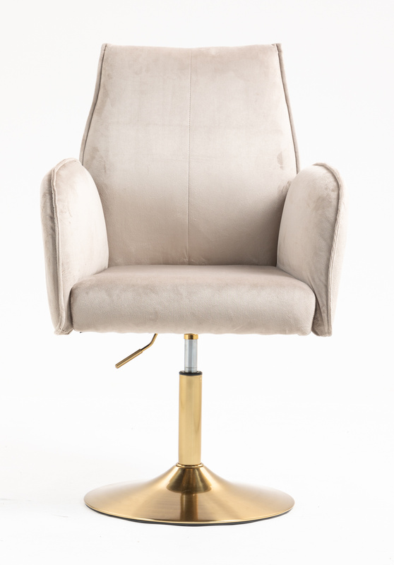 HR280N Latte Modern Velúr Szék Arany lábbal