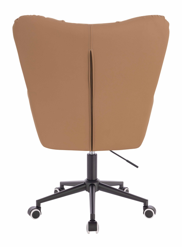 HR650K Karamell Műbőr Premium Soft szék fekete lábbal