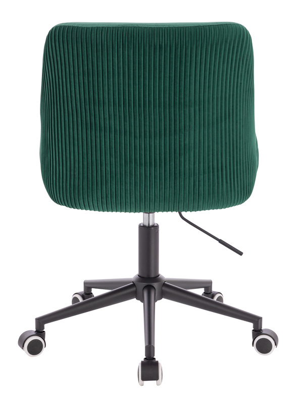 HR920K Sötétzöld Modern Velúr Szék Fekete lábbal