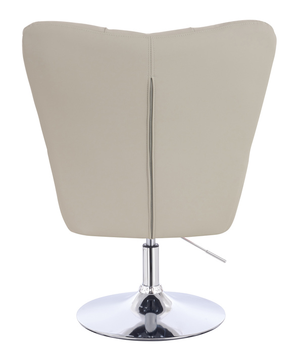 HR650N Ecru Műbőr Premium Soft szék krómozott lábbal