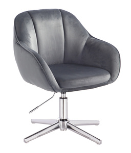 HR2055CROSS Grafit Modern Velúr Szék Krómozott lábbal