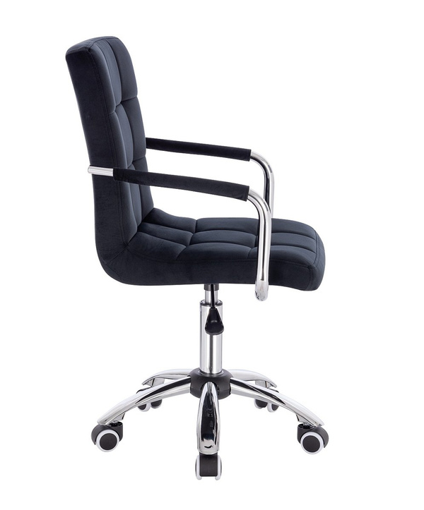 HC1015KP Fekete modern velúr szék
