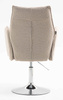 HR280N Latte modern boucle szék krómozott lábbal