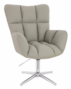 HR650CROSS Len Szín Műbőr Premium Soft szék krómozott lábbal