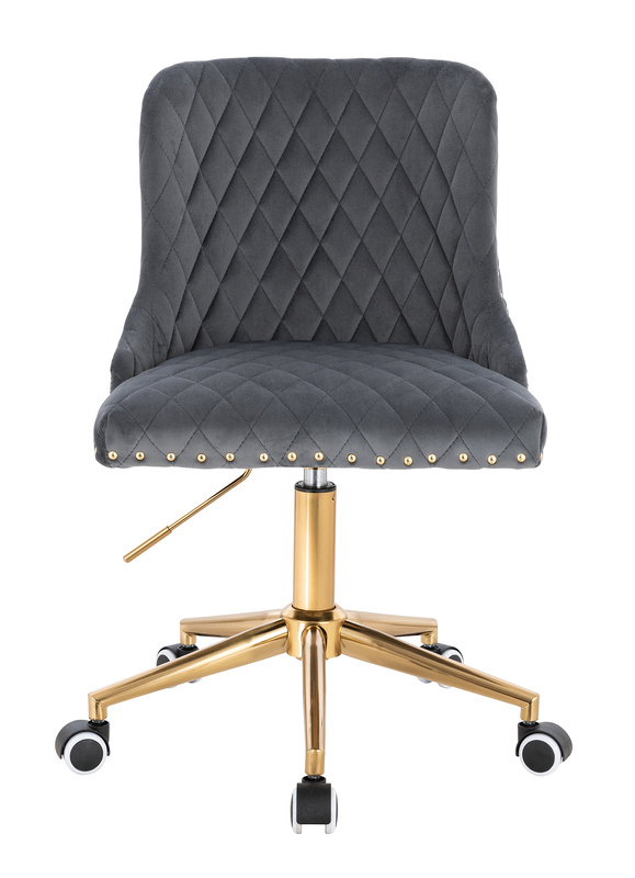 HR940K Grafit Modern Velúr Szék Arany lábbal