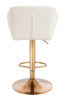 HR111W Krémszínű modern boucle szék arany lábbal