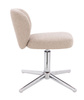 HR193CROSS Latte modern boucle  szék krómozott lábbal