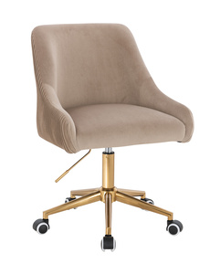 HR920K Latte Modern Velúr Szék Arany lábbal