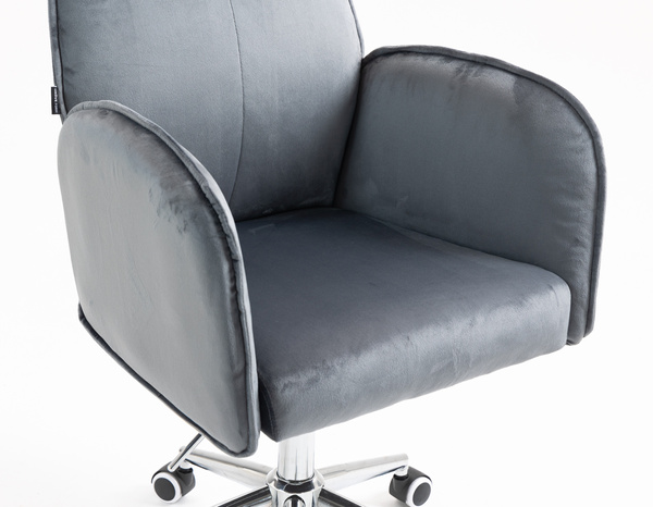 HR280K Grafit Modern Velúr Szék Krómozott lábbal