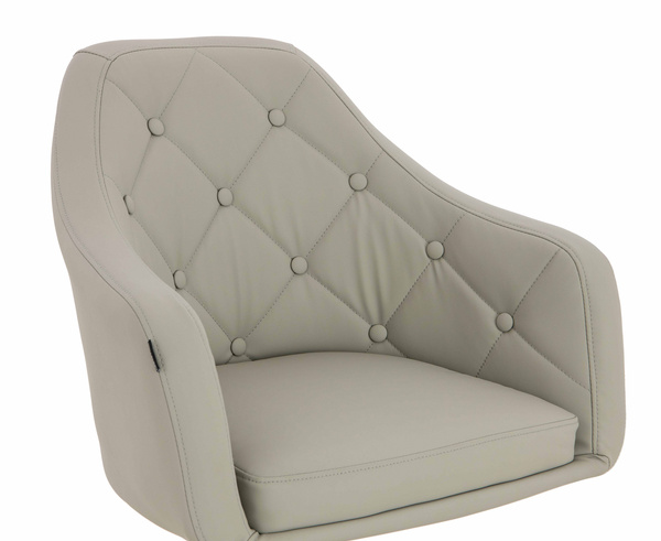 HR831W Len Szín Műbőr Premium Soft szék Krómozott lábbal