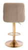 HR920W Latte Modern Velúr Szék Arany lábbal