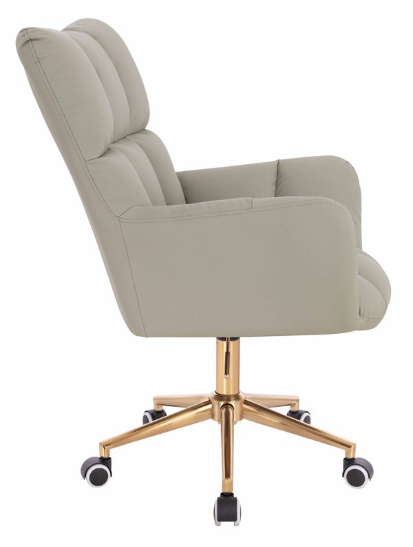 HR650K Len Szín Műbőr Premium Soft szék arany lábbal