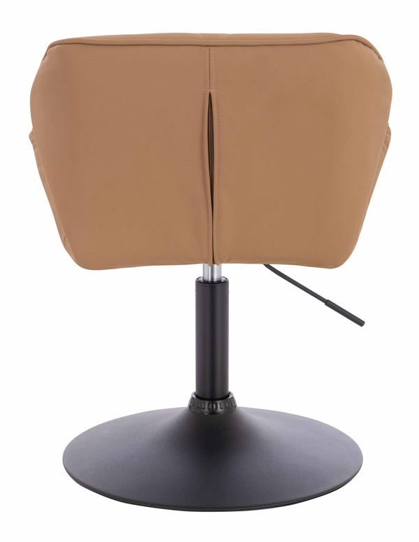 HR111N Karamell Műbőr Premium Soft szék fekete lábbal