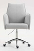 HR280K Szürke modern boucle szék krómozott lábbal