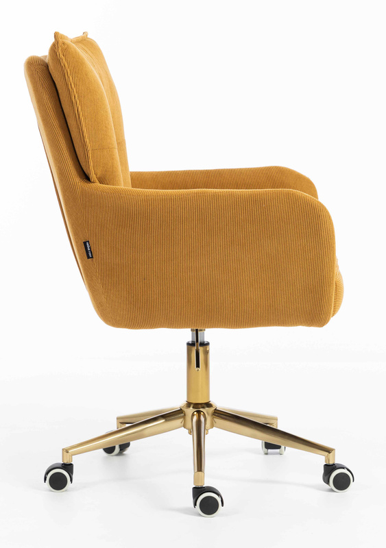 HR250K Curry Sárga Prémium Kordbársony Arany Lábbal