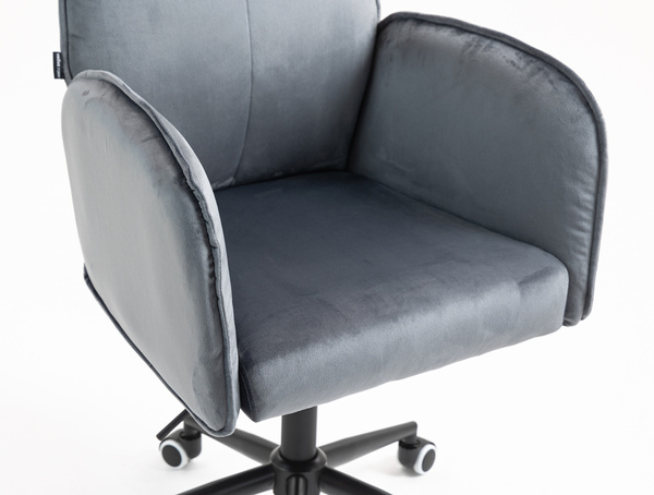 HR280K Grafit Modern Velúr Szék Fekete lábbal