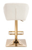 HR111KW Krémszínű modern boucle szék arany lábbal