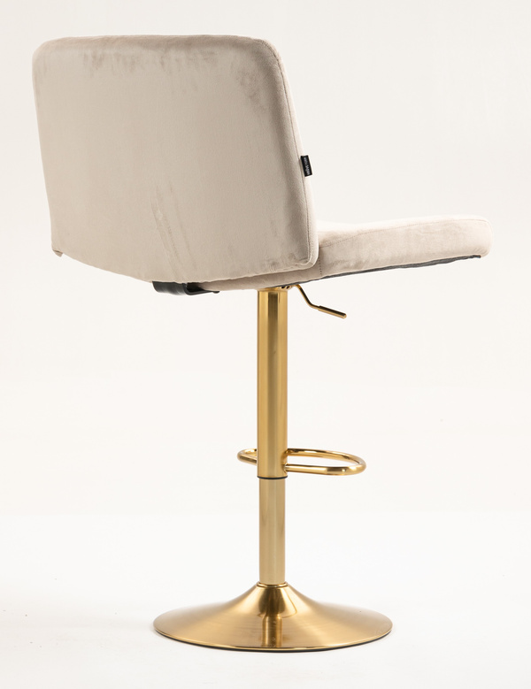 HR150W Latte Modern Velúr Szék Arany lábbal