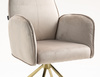 HR280 CSILLAGLÁB Latte Modern Velúr Szék Arany lábbal
