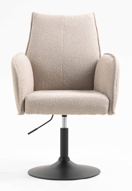 HR280N Latte modern boucle szék fekete lábbal