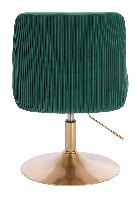 HR920N Sötétzöld Modern Velúr Szék Arany lábbal