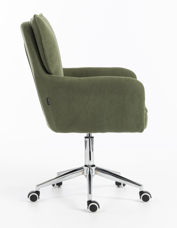 HR250K Catifea Reiată Premium Culoare Verde Salvie Krómozott Lábbal