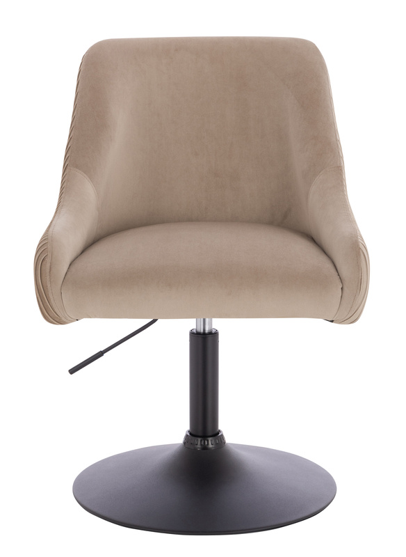 HR920N Latte Modern Velúr Szék Fekete lábbal