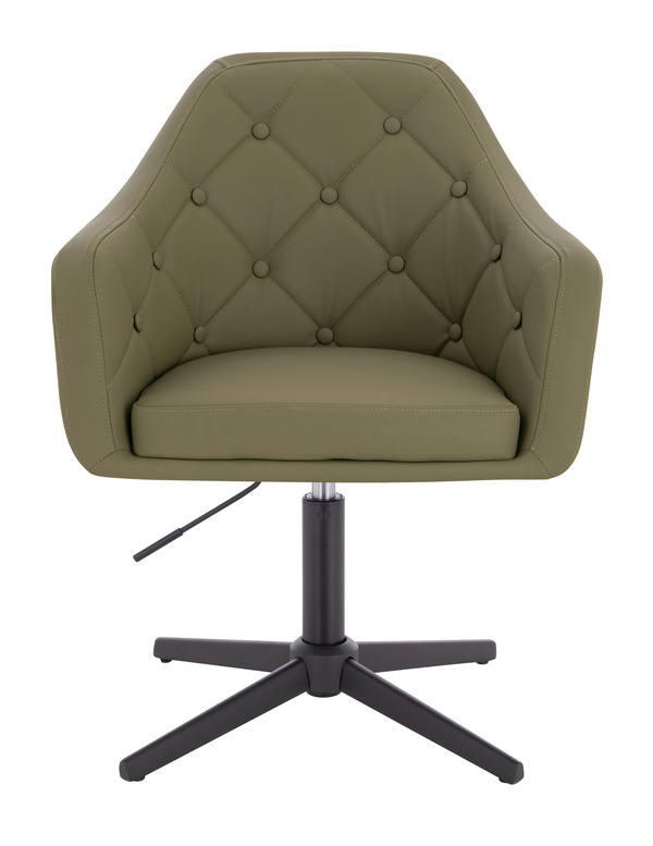 HR831CROSS Khaki Műbőr Premium Soft szék fekete lábbal