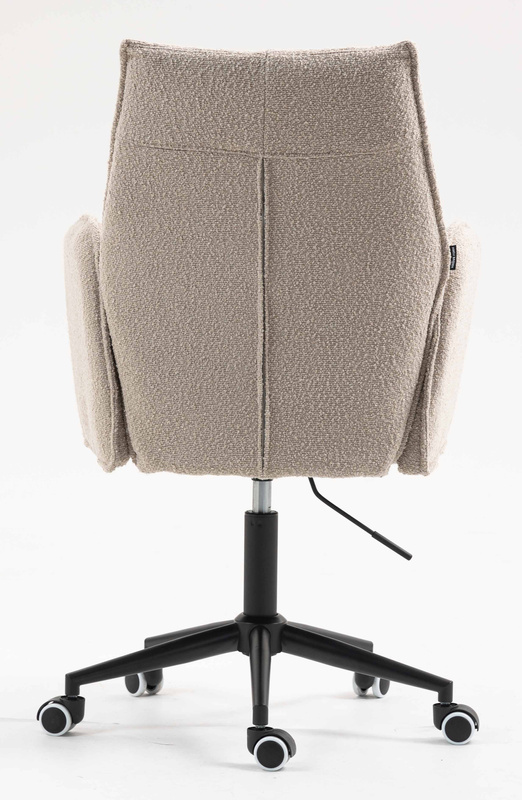 HR280K Latte modern boucle szék fekete lábbal