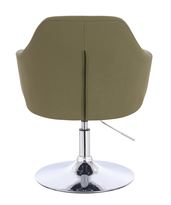 HR831N Khaki Műbőr Premium Soft szék Krómozott lábbal