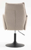 HR280N Latte modern boucle szék fekete lábbal