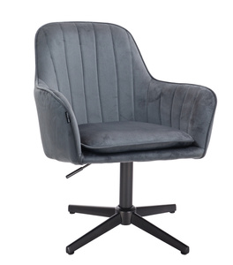 HR2022CROSS Grafit modern velúr szék fekete lábbal